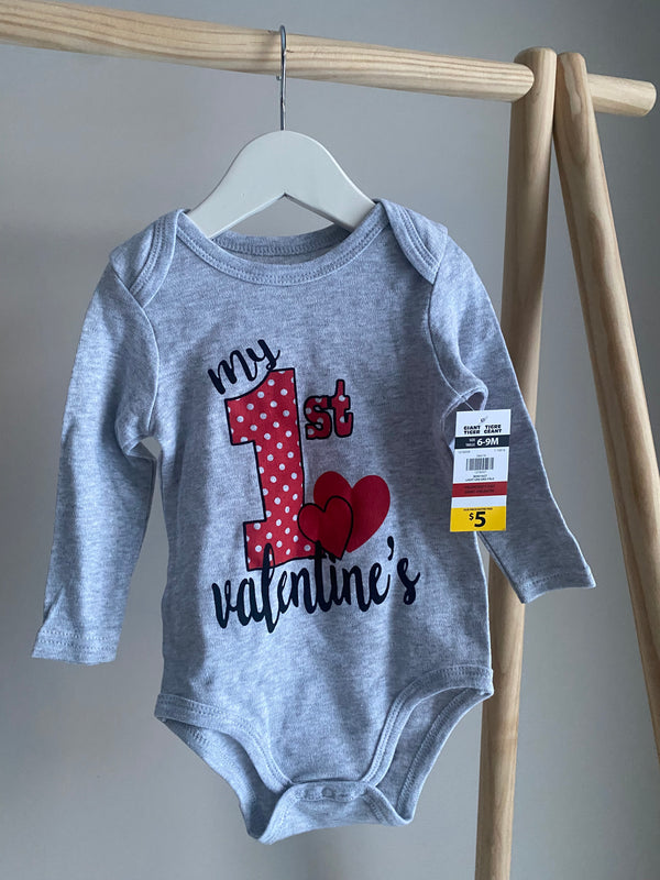 GIANT TIGER 1st Valentines Long Sleeve (6-9 Months)
