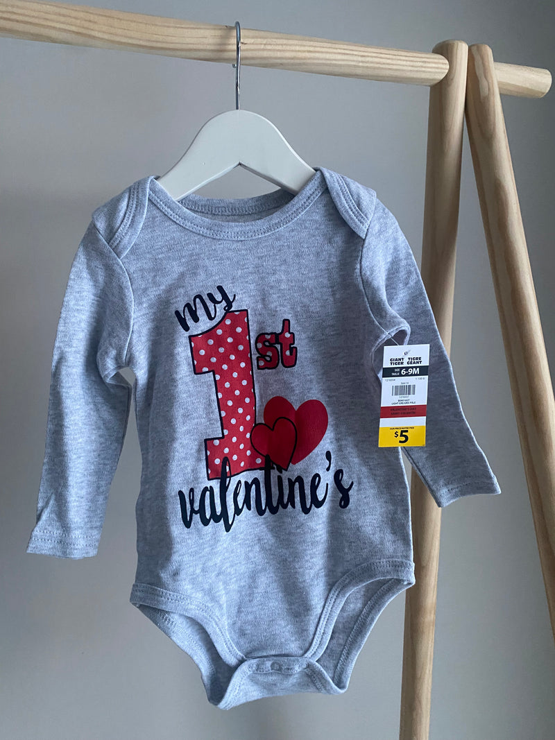 GIANT TIGER 1st Valentines Long Sleeve (6-9 Months)