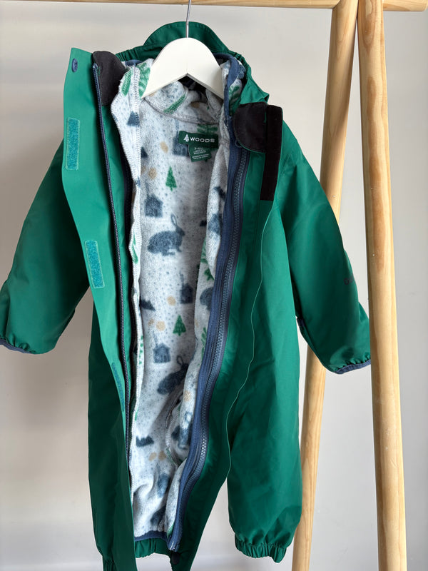 WOODS Fleece removable insert & Rainsuit (3-6 Months)