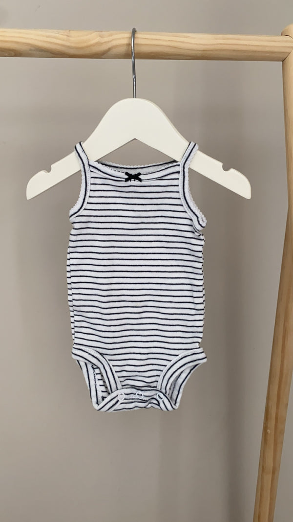 CARTERS Tank Striped Onesie (Newborn)