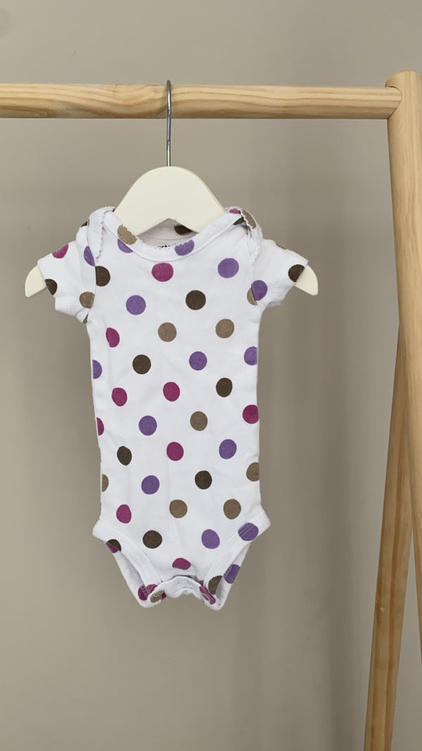 CARTERS Polk’ A Dot Onesie (Newborn)