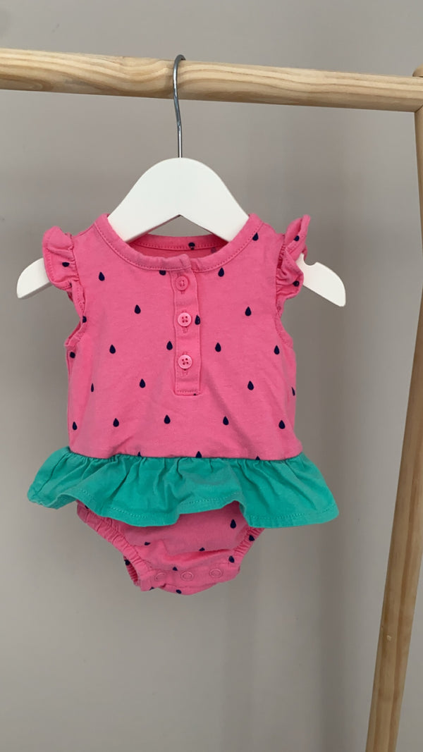 CARTERS Watermelon Onesie (Newborn)