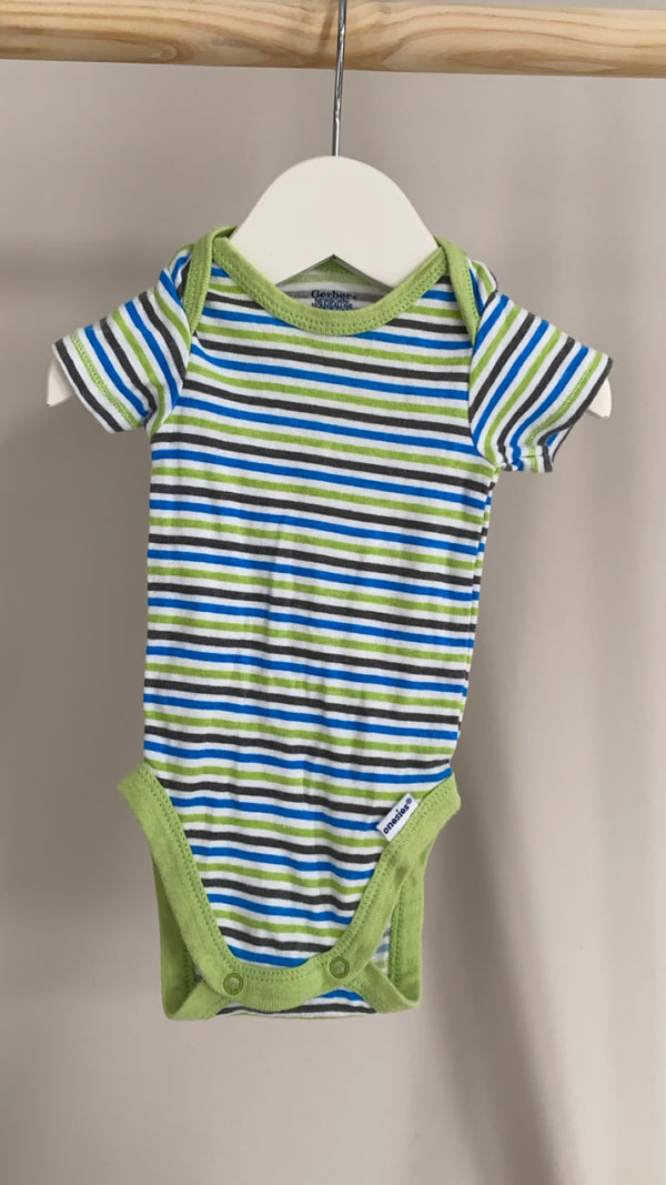 GERBER Striped Onesie (Newborn)