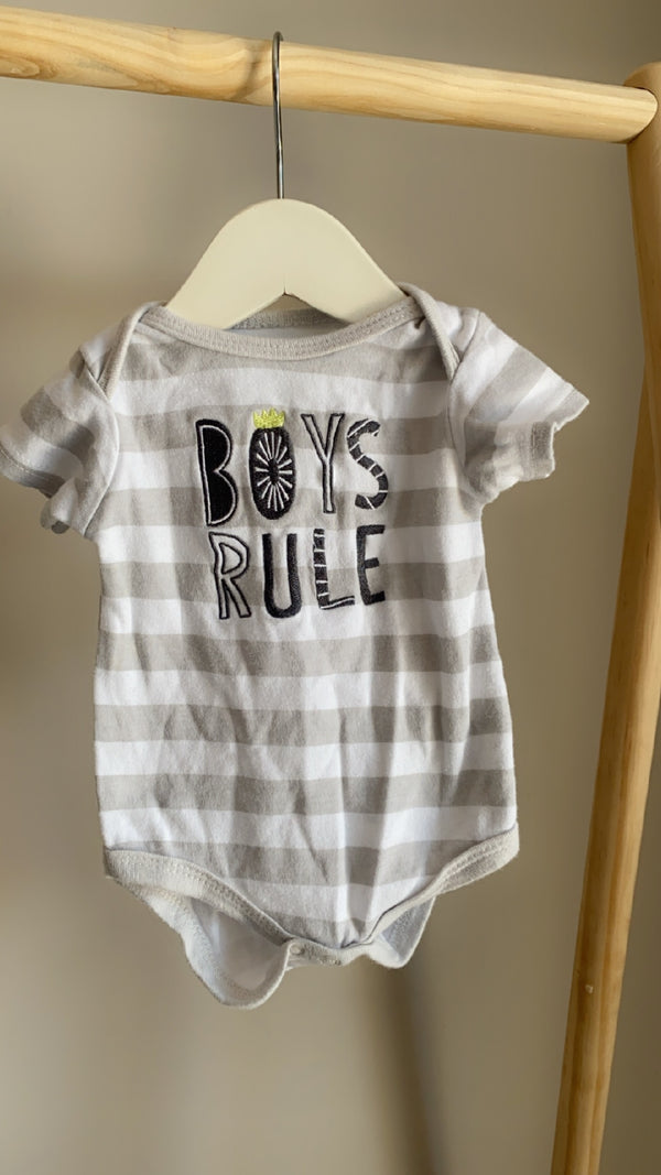MONKEY BARS “Boys Rule” (0-3 Months)