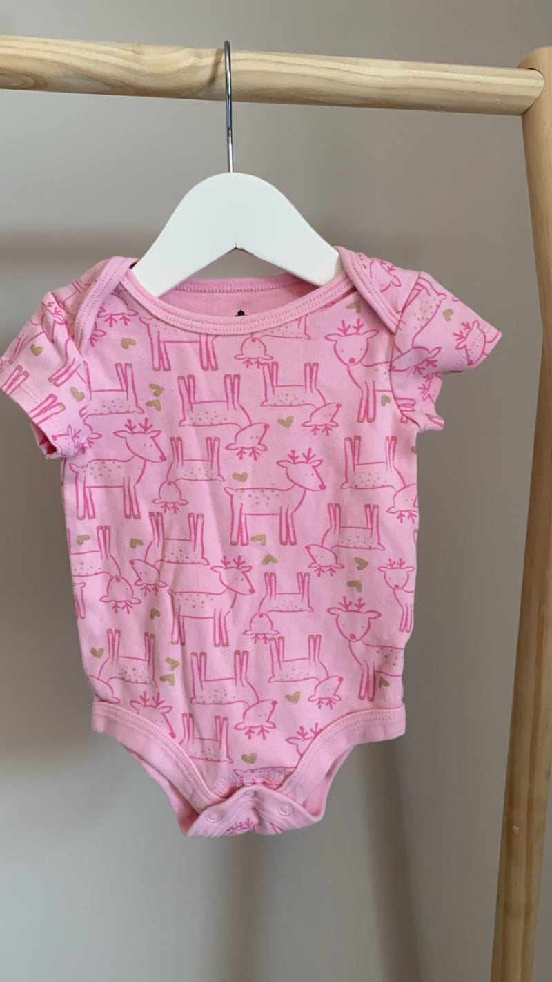 CANADIANA Reindeer Onesie (0-3 Months)