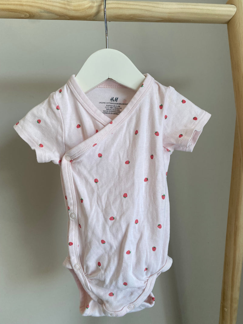 H&M Strawberry Onesie (2-4 Months)