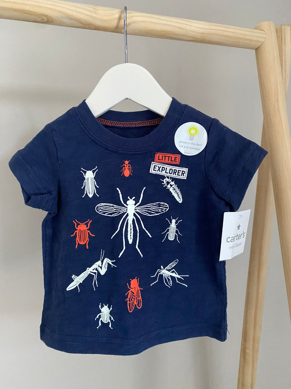 CARTERS Glow In The Dark T-Shirt (3 Months)