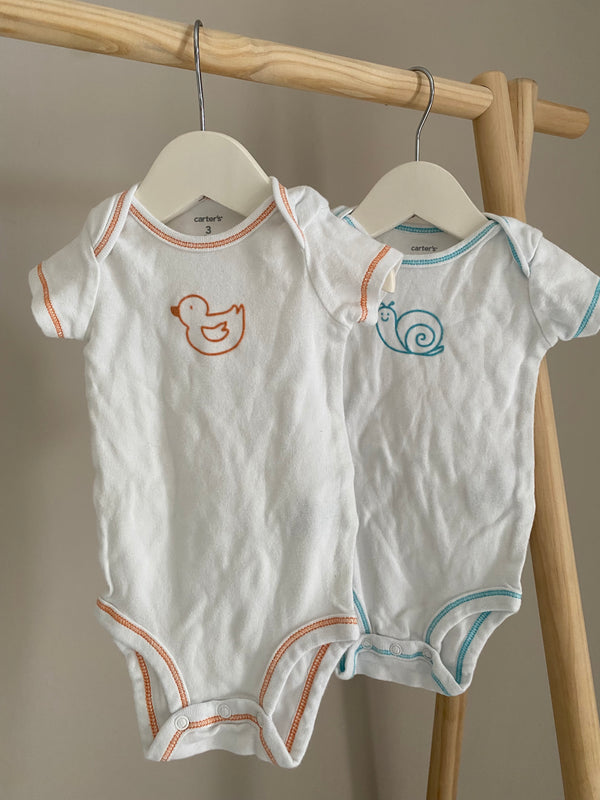 CARTERS Onesie Set Of Two (3 Months)