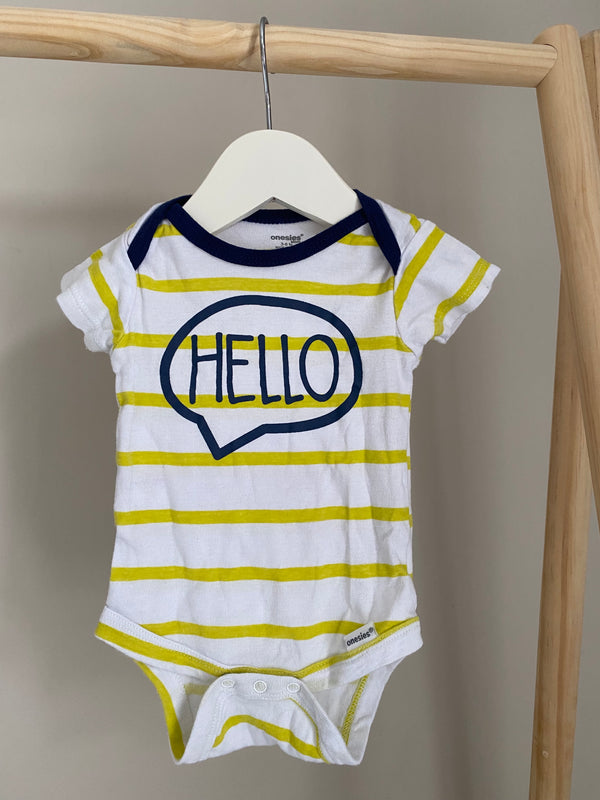 ONESIES “Hello” (3-6 Months)