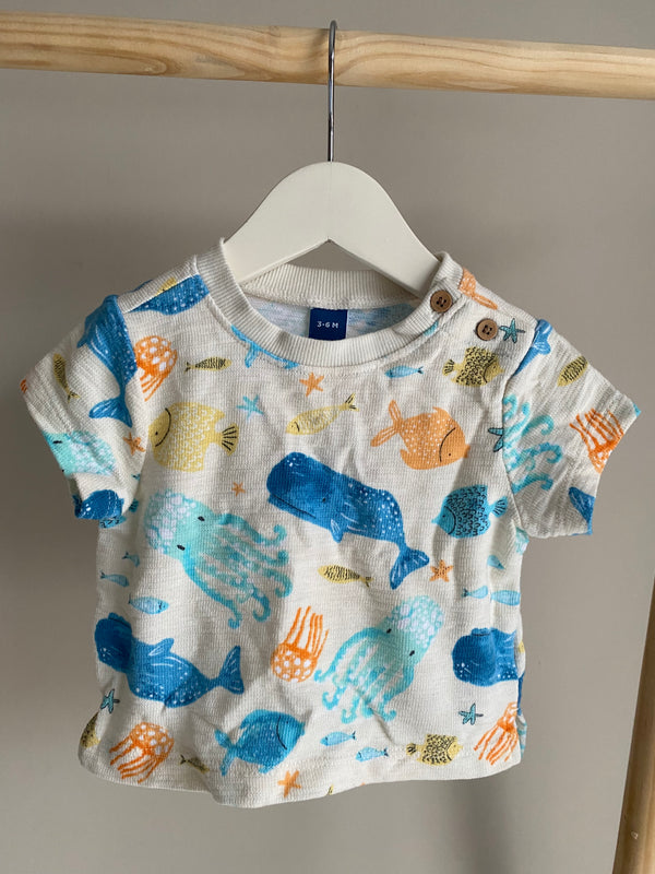 OLD NAVY Ocean T-Shirt (3-6 Months)