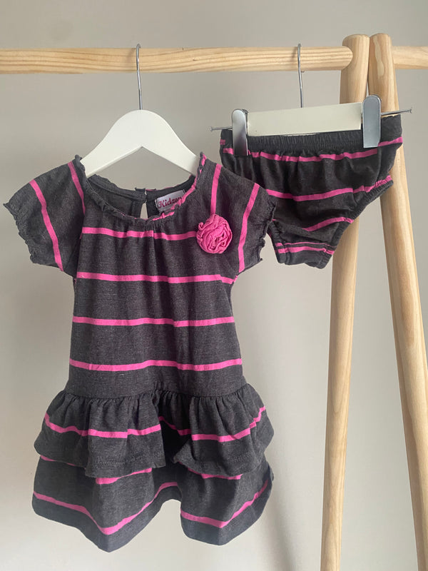 KIDZONE Dress & Bloomer (12 Months)