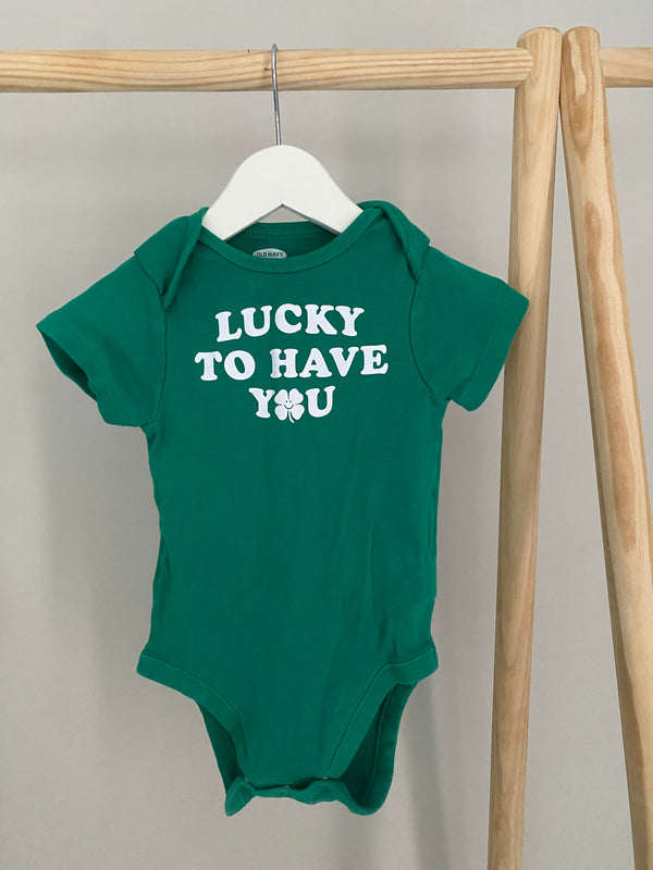 OLD NAVY St. Patrick’s Day Onesie (12-18 Months)
