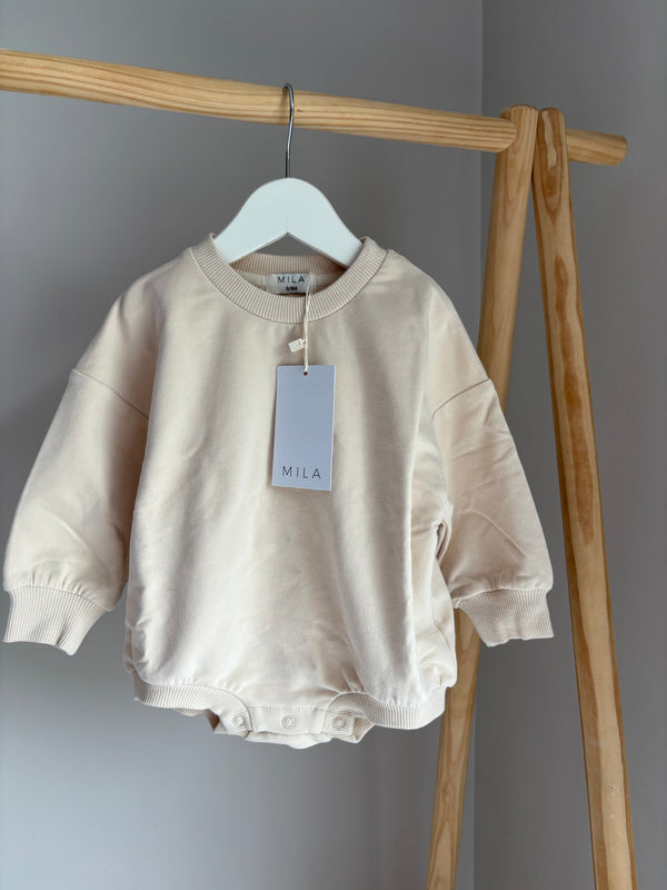 MILA Sweatshirt Bubble Romper (0-6 Months)