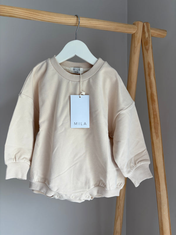 MILA Sweatshirt Bubble Romper (6-12 Months)
