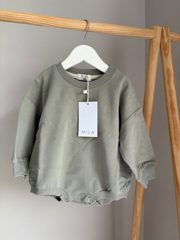 MILA Sweatshirt Bubble Romper (0-6 Months)