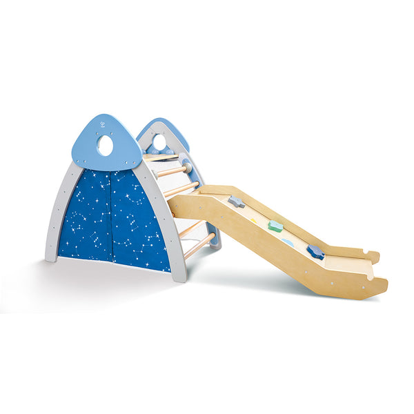4-IN-1 CLIMB ‘N’ SLIDE GYM SET – HAPE