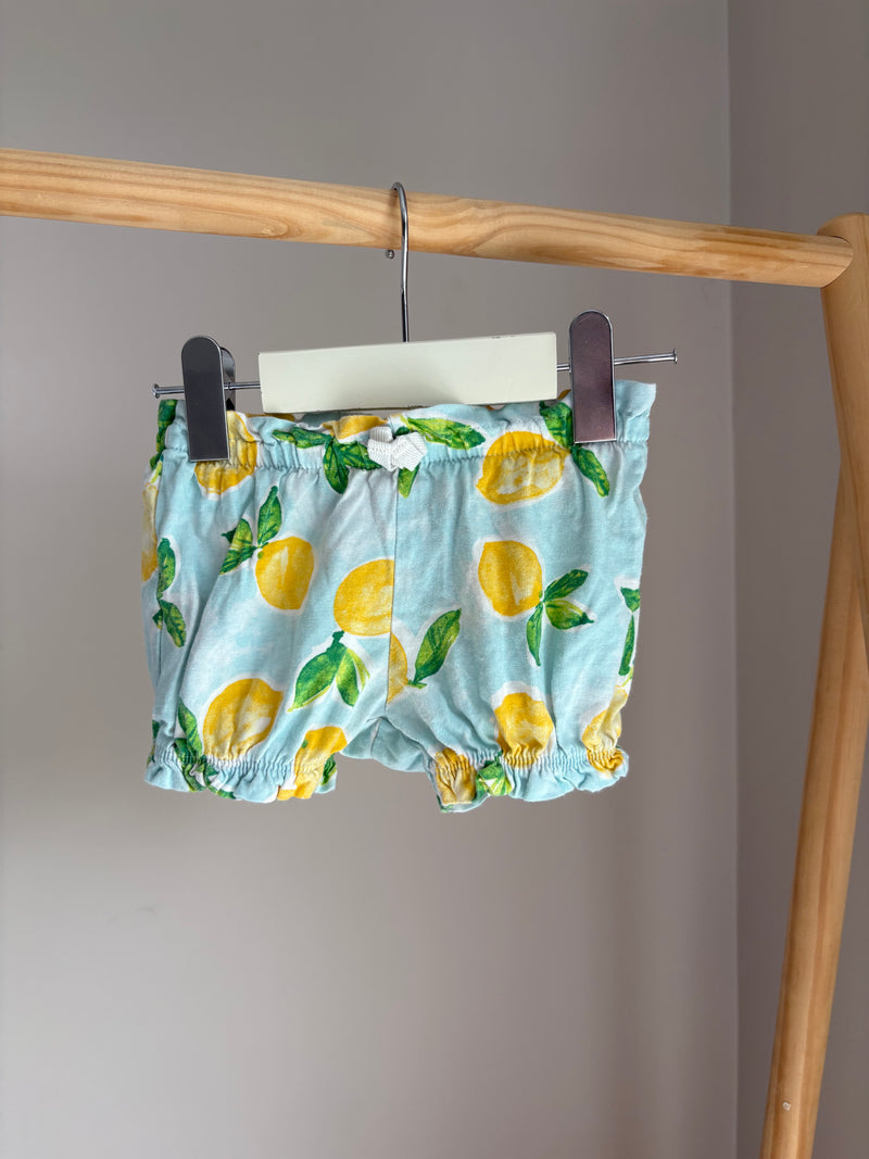 CARTERS Lemon Shorts (9 Months)