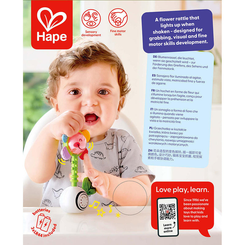 SHAKE ‘N SPARKLE FLOWER RATTLE – HAPE