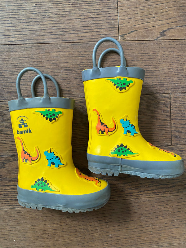 KAMIK Dinosaur Rubber Boots (Size 5)