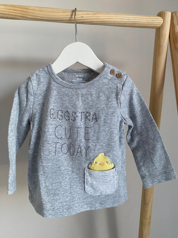 CARTERS “EGGS-STRA Cute Today” (12 Months)