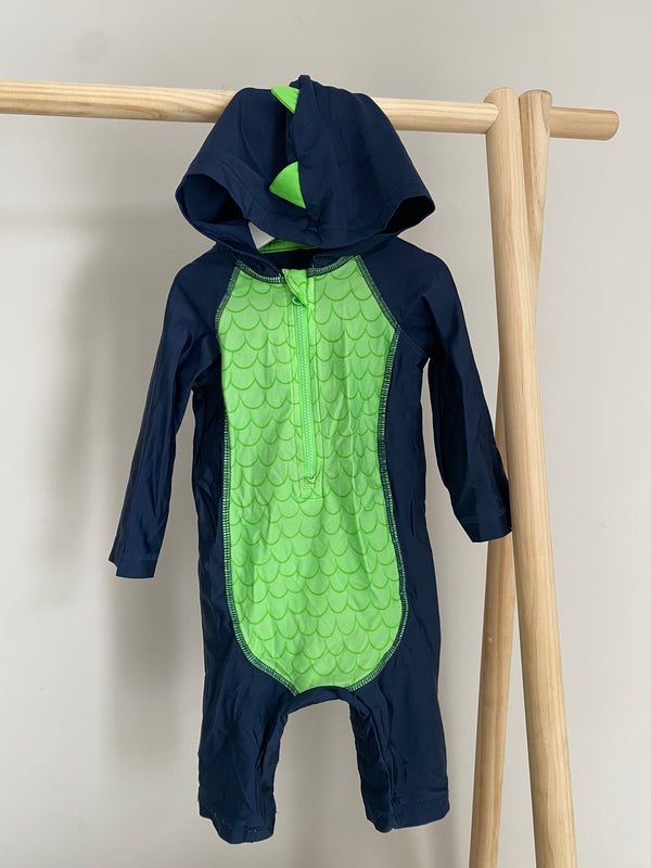 GEORGE Hooded One Piece Swimsuit (12-18 Months)