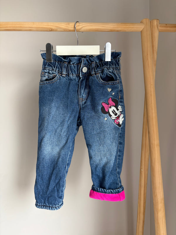 GAP X DISNEY Fleece Lined Jeans (2T)