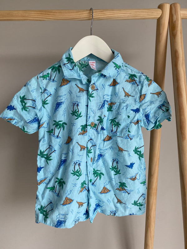JOE FRESH Button Up Dinosaur Top (5 Years)